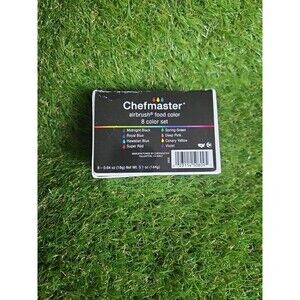 Chefmaster - Airbrush Food Coloring - 8 Color Pack - Vibrant and Fade-Resistant